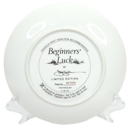 Royal Doulton Black Labrador Collector Plates Set of 4 Franklin Mint Puppies 8" - Picture 10 of 11